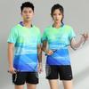 Traje de Bádminton Nuevo 2023 Traje para Hombre y Mujer Tenis de Mesa Manga Corta Secado Rápido Primavera y Verano Traje Deportivo de Entrenamiento para Correr