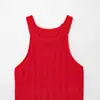Chaleco de Punto sin Mangas con Cuello Redondo Decorativo de Borde con Flecos Moda Europea y Americana Nuevo Otoño 2025 Transfronterizo Europeo y Americano
