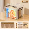 Caixa de Armazenamento Doméstica Plástico Transparente Caixa de Armazenamento para Roupas, Brinquedos, Calças, Grande Capacidade Caixa de Armazenamento para Carro