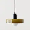 Lámpara de araña antigua Memphis lámpara de comedor simple moderna Bauhaus lámpara de noche de cristal creativa lámpara de araña verde retro