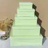 Fábrica de Origem Caixa de Embalagem Tipo Tampa e Fundo Atacado em Estoque Caixa de Papelão Tipo Tampa e Fundo Universal Cor Sólida Caixa de Presente para Produto Digital