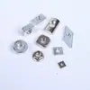 Porcas de Perfil de Alumínio Padrão Nacional Diamante Semicircular Retangular Aço Inoxidável Quatro Furos Flange Inserível Quadrado M5M6M8