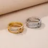 Anillo de personalidad de moda coreana diseño de nicho femenino índice alto anillo de dedo anillo de lujo ligero joyería al por mayor