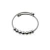 Joyería de mano de acero inoxidable metálico calavera impermeable resistente al desgaste no se decolora fútbol viajero apertura elástica pulsera mujeres