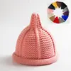Chapéus Masculinos Europeus, Americanos, Japoneses e Coreanos Transfronteiriços, Gorros de Tricô, Chapéus de Lã, Chapéus com Borda Enrolada, Chapéus de Chupeta, Costas Femininas Pai-Filho, Chapéus de Adulto de Agulha