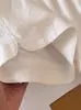 Pantalones Cortos Deportivos de Algodón y Lino para Mujer, Pantalones Casuales Finos de Verano, Talla Grande, Corte Holgado, Adelgazantes, Dobladillo Dividido, Línea A, Pantalones Cortos