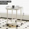 Mesa Auxiliar de Sofá, Mesa de Café Móvil, Mini Mesa para Balcón de Dormitorio, Estante de Almacenamiento junto a la Cama, Apartamento Pequeño Minimalista Moderno