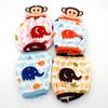 Mangas cortas de algodón con estampado de lunares de terciopelo, venta al por mayor, lindas mangas de encaje de felpa de dibujos animados, estilo universal para niños