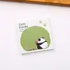 Cuaderno de Panda Lindo Estilo Ins Memo de Mensaje Simple Estudiante Material de Decoración para Diario Sin Adhesivo