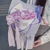 Nuevo Hilo Perlado de Pera Francesa Tela Satinada Nieve Ramo de Flores Decoración de Moño DIY Atmósfera Hilo de Serpentina de Seda