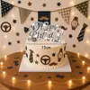 Artículos Decorativos Retro Británicos Más Vendidos de Amazon para Fiestas de Cumpleaños, Juego de Pancarta de Letras a Cuadros