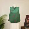 Zhi Li Estilo Chino Nuevo Jacquard Estilo Nacional Peonía Elegante Noble Chaleco 2026 Otoño Nuevo Cuello Alto Solapa Diagonal Mujer