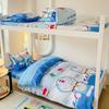 Algodón Lavado Algodón Aloe Vera Ropa de Cama Estudiante Juego de Cuatro Piezas Funda Nórdica Dormitorio Individual Juego de Tres Piezas Tie-Dye Simple
