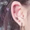 Pendientes de Aleación de Titanio F136 Pendientes Colgantes de Espada Ojo de Caballo Clavos para Cartílago del Oído Joyería para Piercings Corporales de Titanio G23 Fabricante Venta al por Mayor