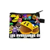 Cartera de monedas de dibujos animados de Pac-Man, monedero con cremallera, tarjetero con temática de videojuegos y bolsa para guardar auriculares - al por mayor