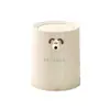 Lixeira com laço simples para casa fofa de cachorrinho sala de estar cozinha quarto de dormir de aparência bonita balde de armazenamento grande capacidade