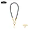 Cordón de alta gama para teléfono móvil 6MM resistente para colgar en el cuello ajustable para exteriores anti-pérdida cuerda trenzada para muñeca delicada oro