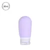 Frascos Recarregáveis de Silicone para Viagem, Frascos Cosméticos, Kit de Viagem, Gel de Banho, Loção, Frascos Armazenáveis Tipo Squeeze