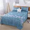 Sábanas de sarga gruesa hipoalergénicas ropa de cama individual para dormitorio estudiante cómoda sin bolitas fabricante de sábanas venta al por mayor