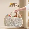 Cesta de Almacenamiento de Juguetes para Niños Sala de Estar Gran Capacidad Gabinete de Almacenamiento de Muñecos de Peluche Bolsa Colgante para Baño Cubo Portátil Cesta de Almacenamiento