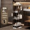 Novo Carrinho de Chão Porta-objetos Doméstico Multifuncional Porta-armazenamento de Mesa Cozinha Banheiro Rack Transparente