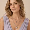 Collar con colgante de llave y cerradura vintage con elementos geométricos de moda creativa de joyería transfronteriza europea y americana para mujer