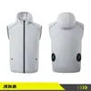 Chaleco con aire acondicionado Ropa con ventilador de refrigeración para exteriores Ropa de refrigeración y prevención de golpes de calor para talleres de alta temperatura Ropa de trabajo unisex