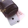 Nueva bolsa de cintura de cuero para teléfono móvil de 6.3 pulgadas para hombre, con cinturón, bolsa de cintura de cuero de primera capa para teléfono móvil, venta al por mayor de fabricantes