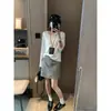 Mocci Otoño Nuevo Elegante Estilo Blogger Perezoso Cuello Redondo Versátil Holgado Casual Manga Larga Camiseta MQ1681
