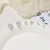 Pendientes Geométricos Originales de Estilo Casual para Mujer, Diseño de Lujo Accesible, Chapado Ecológico Aguja de Plata S925 Tienda Accesorios de Compra al por Mayor