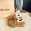 Botas de Nieve de Suela Gruesa para Aumentar la Altura para Mujer 2026 Nuevo Llegado de Invierno Celebridad de Internet Versátiles Calientes con Felpa Antideslizantes Zapatos de Algodón BOKENG
