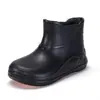 Botas de Lluvia para el Trabajo, Zapatos Gruesos de Protección Laboral para Hombre, Botas Impermeables para Sitios de Construcción y Cocinas, Zapatos de Goma de Tubo Medio-Alto, Zapatos de Agua para Arrozales, Botas de Lluvia