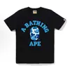 260g Atacado Transfronteiriço Marca da Moda Bape Cabeça de Macaco Manga Curta 230g Tubarão Top Camiseta Meia-Manga Tee 20