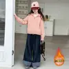 Cárdigan Suéter para Niñas 2025 Invierno Nuevo Estilo Chaqueta de Punto para Niños Niñas Mayores Niñas de 10 Años Primavera y Otoño Ropa de Punto