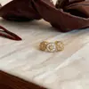Anillo de Uva Pudín de Zirconia Estilo Ins Coreano Diseño Exquisito Anillo para Dedo Índice de Nicho Pendientes Versátiles de Lujo Ligero para Mujeres