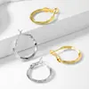 Pendientes Europeos y Americanos de Moda Sencillos con Corte Multifacético Lujo Accesible Pendientes de Gama Alta Elegantes Pendientes Estilo Ins Llamativos de Moda