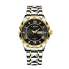 Reloj de negocios LIGE/Lige nuevo para hombre, resistente al agua, doble calendario, multifuncional de tres agujas, con incrustaciones de diamantes, de cuarzo