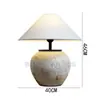 Ornamento estilo japonês vaso de cerâmica luminária de mesa para sala de estar em estilo silencioso Modelo Chinês Quarto de Hotel Hostel Quarto de designer Luminária de cabeceira