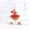 Novo Pingente de Boneco de Gengibre de Natal Layout de Cena Tecido Decorativo Boneco de Gengibre Pingente de Árvore de Natal
