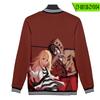 Jaqueta de Beisebol Estilo Coreano da Moda Estampada Amazon Angelsofdeath Primavera e Outono para Mulheres Atacado Estilo Casual