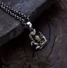 Plata de Ley S925 Colgante de Buda Zen Bebé Buda Estilo Literario Retro Chino Estilo Chino Colgante de Collar Ruyi