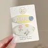 Presilhas de cabelo coloridas com um toque de luxo, presilhas de cabelo em formato de laço, presilhas de franja para meninas coreanas, presilhas laterais para cabelos soltos, presilhas de flor