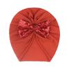 2022 Europeu e Americano Novo Bebê Desossado Pullover Cap Crianças Bow Hood Baby Hat