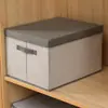 Caixa de Armazenamento com Tampa Transparente Roupas Colchas Doméstico Tecido Organização Armazenamento Pano Oxford Cem Cestas Caixa de Armazenamento de Roupas