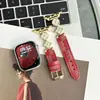 Correa de Trébol de Cuatro Hojas Dorada Adecuada para Apple Watch 12 Modelo Nuevo de Verano S10876Se Correa de Cuero para Mujer
