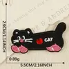 Parche Original Dibujo Animado Perro Salchicha Gato Autoadhesivo Bordado por Computadora Decoración de Caja DIY Manualidades Manualidades Pegatina de Tela