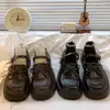 Zapatos Mary Jane de una sola hebilla para niña Estilo Británico Retro Suela Gruesa Zapatos Pequeños de Cuero Mujer Verano 2025 Nuevos Estilo JK Japonés para Combinar con Faldas