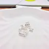 Accesorios para Joyería DIY de Cristal de Circonita de 14K Cuentas Espaciadoras de Estrella Doble Estrella Colgante para Collar de Perlas