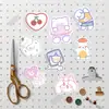 90 pegatinas de cuenta de mano, pequeñas y frescas, con dibujos de niña linda, corazón, animal, diario de cuenta de mano, pegatinas decorativas para teléfono móvil