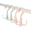 Colgador Multifuncional de Cuatro Ganchos para Abrigos y Sombreros Uso Doméstico Colgador de Bolsas Perchero para Corbatas Sin Taladro Estante de Almacenamiento para Bufandas Giratorio